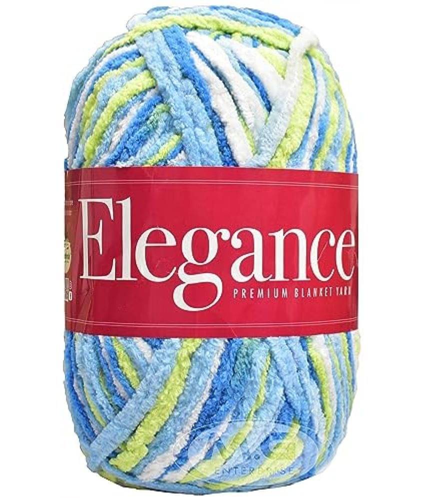     			Vardhman Thick Chunky Wool, Elegance Blueparrot 400 GMS Best Used with Knitting Needles