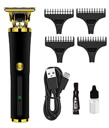 geemy Professional Black Cordless Beard Trimmer With 45 minutes Runtime