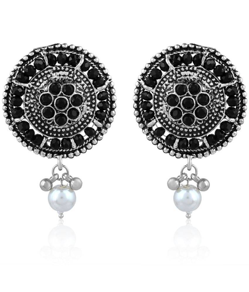     			ADMIER Black Stud Earrings ( Pack of 1 )