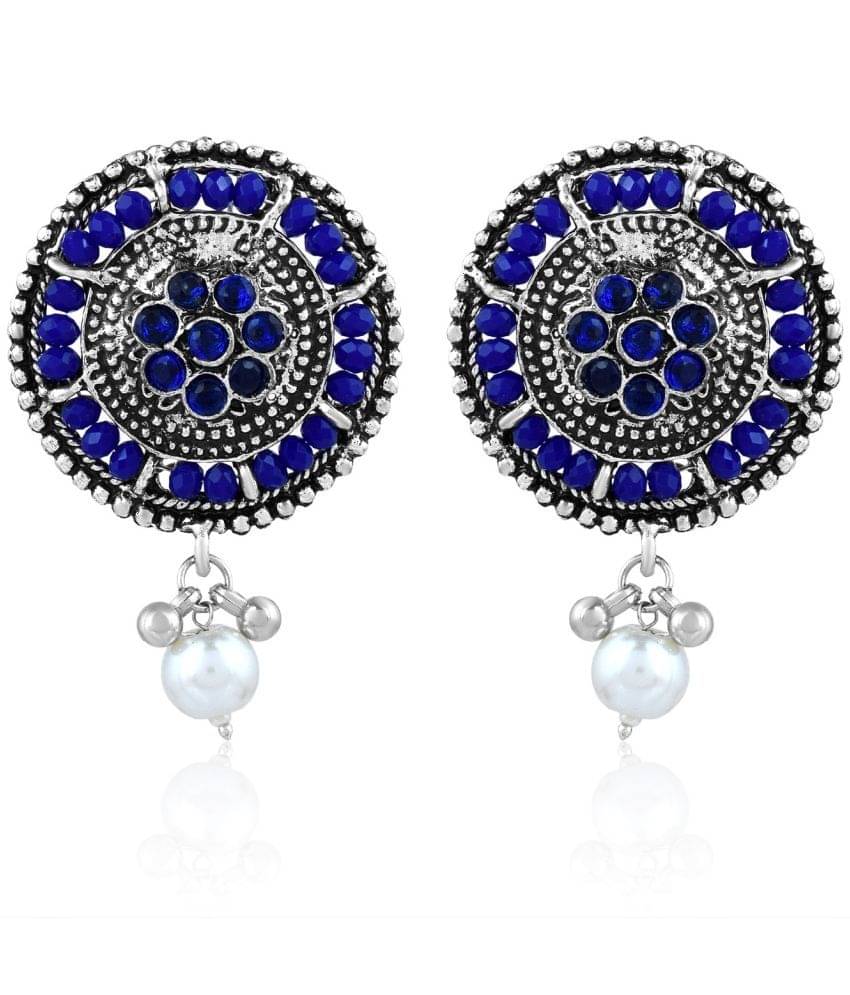     			ADMIER Blue Stud Earrings ( Pack of 1 )