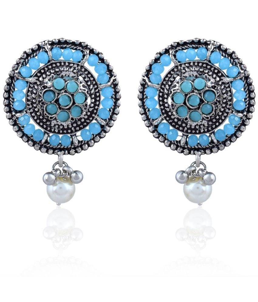     			ADMIER Turquoise Stud Earrings ( Pack of 1 )
