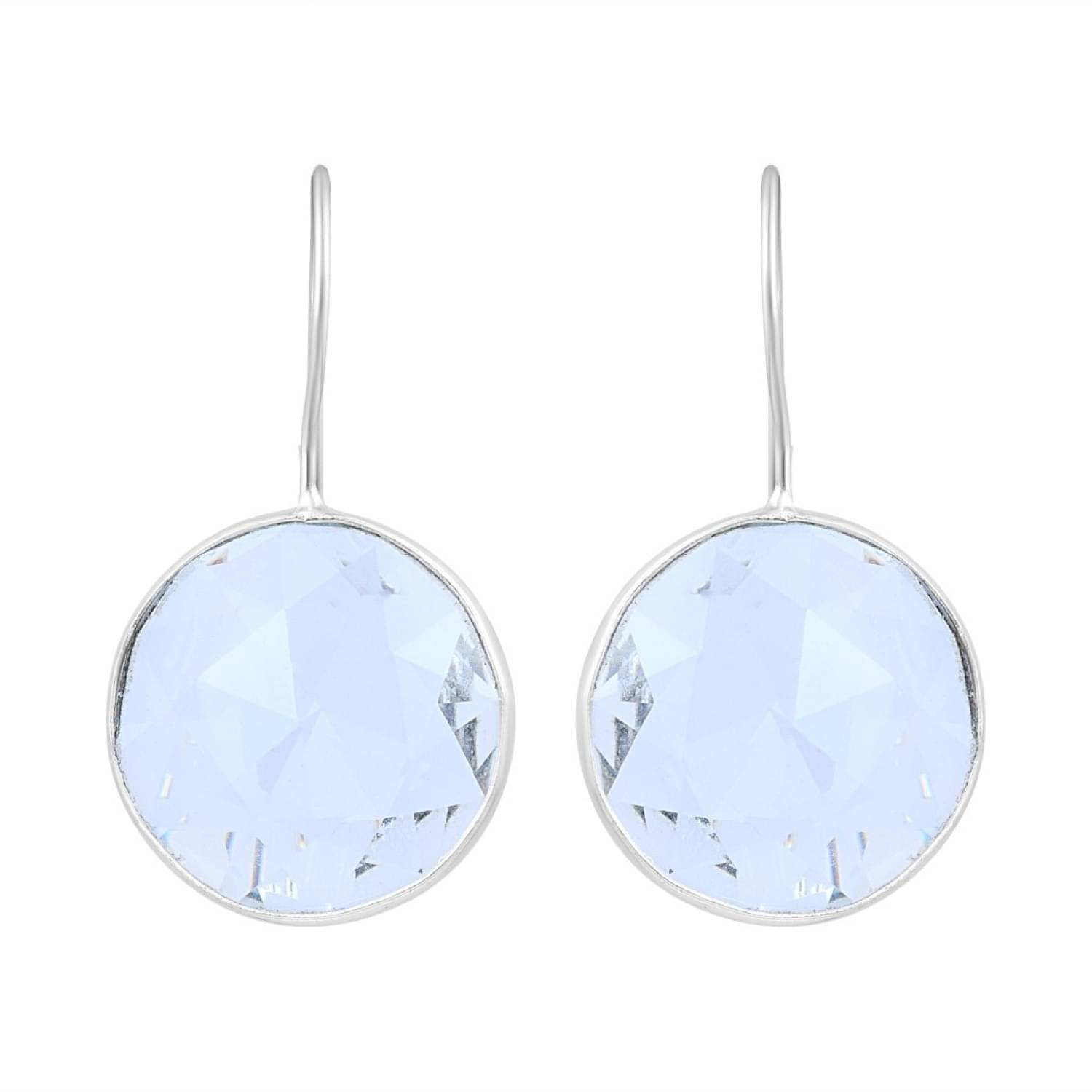    			ADMIER White Drop Earrings ( Pack of 1 )