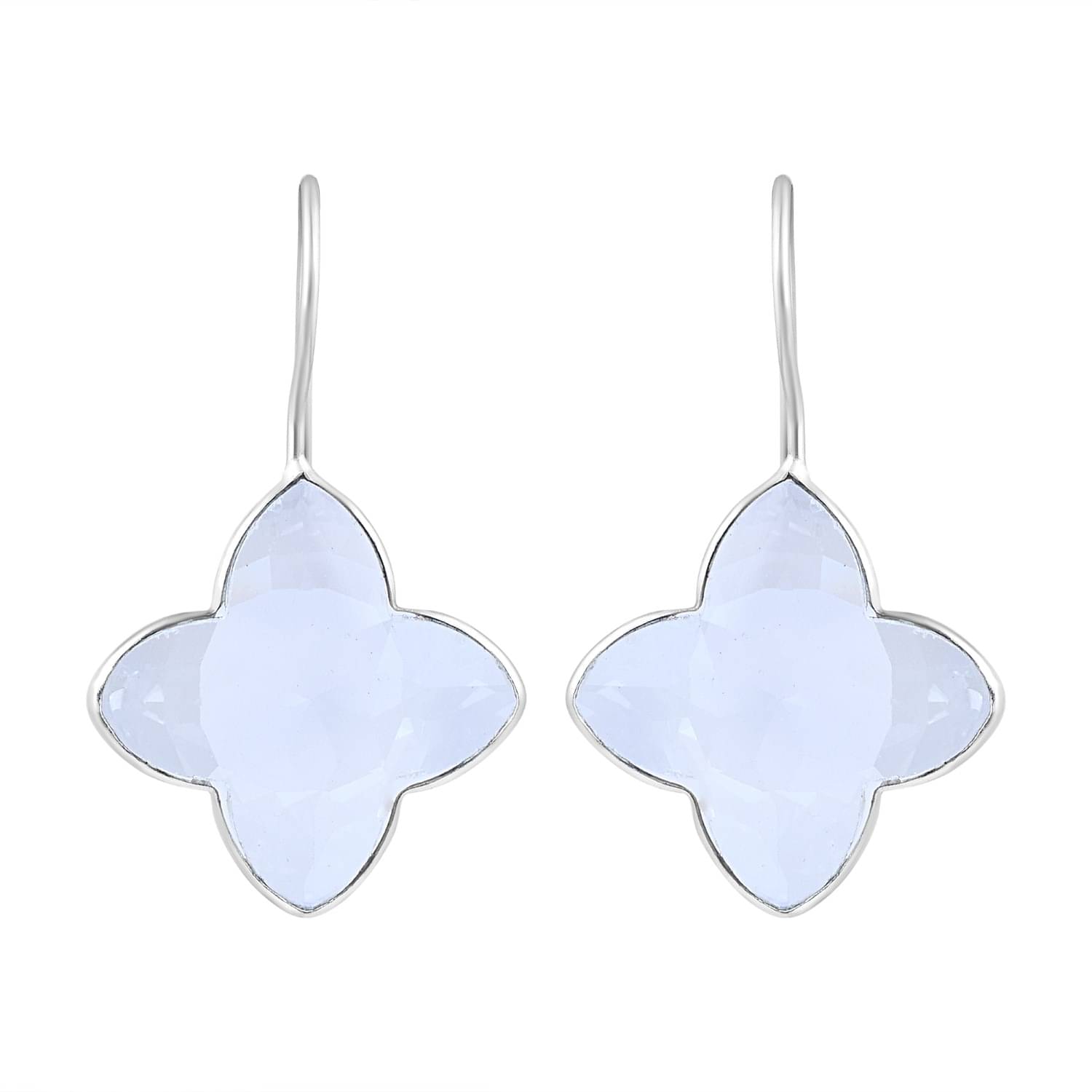     			ADMIER White Drop Earrings ( Pack of 1 )