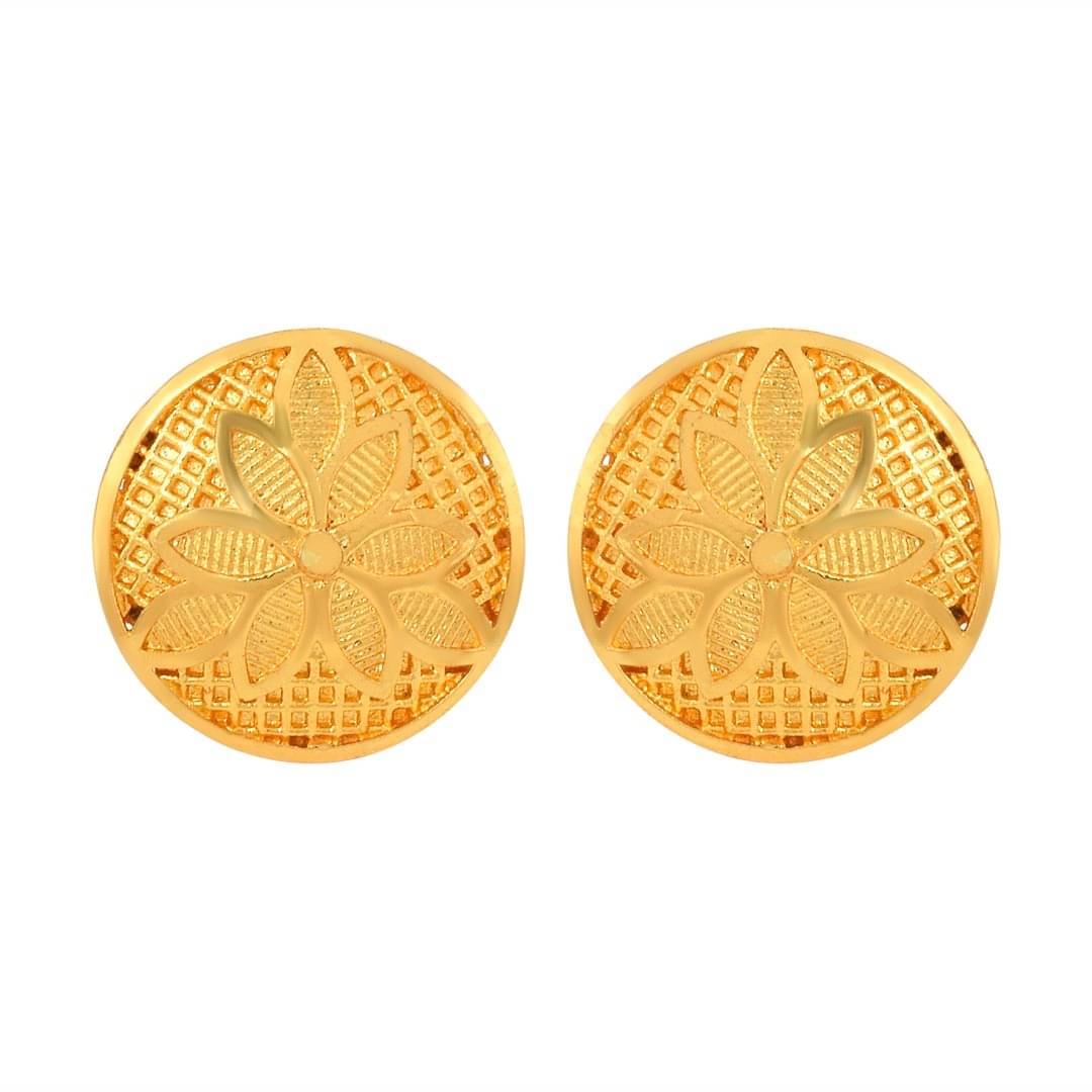     			ADMIER Yellow Stud Earrings ( Pack of 1 )