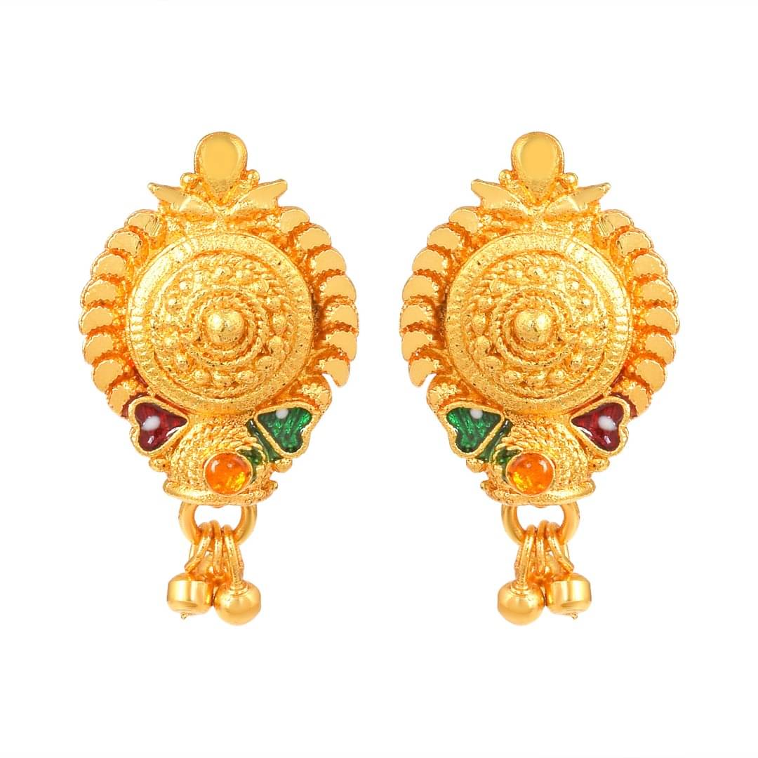     			ADMIER Yellow Stud Earrings ( Pack of 1 )