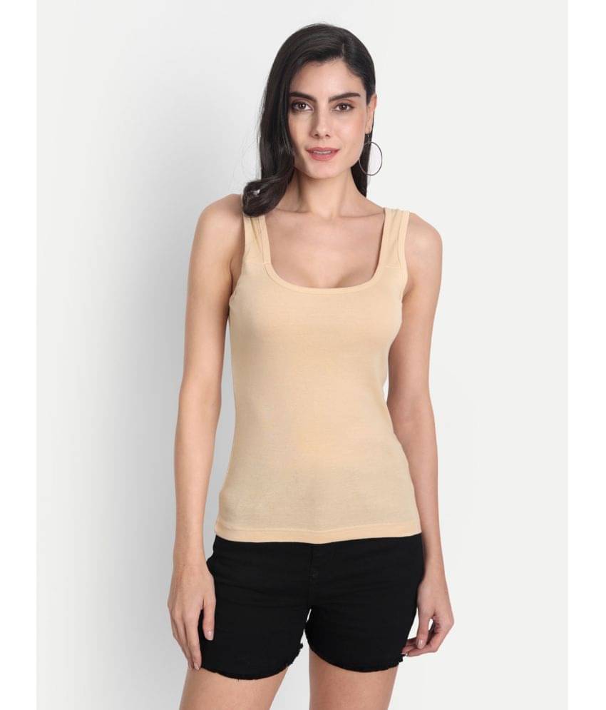 AIMLY Cotton Camisoles - Beige Single AIMLY Cotton Camisoles - Beige Single
