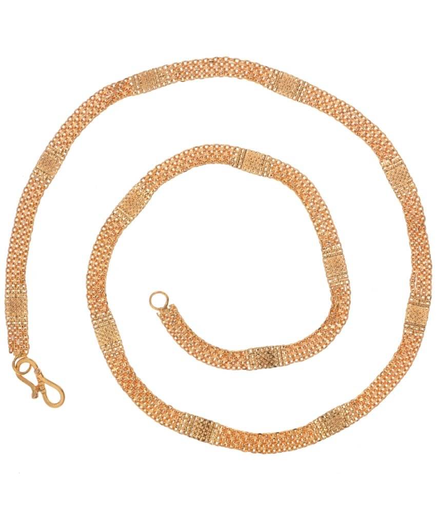     			AanyaCentric Gold Plated Brass Chain ( Pack of 1 )