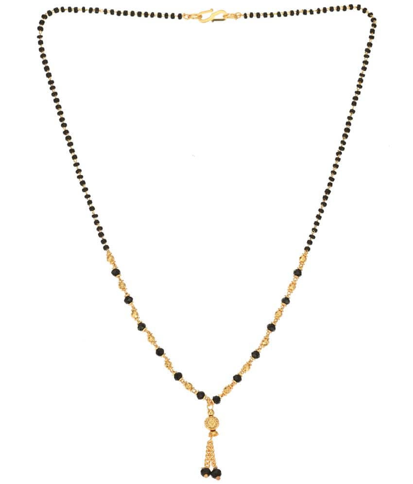 AanyaCentric Golden Mangalsutra ( Pack of 1 )