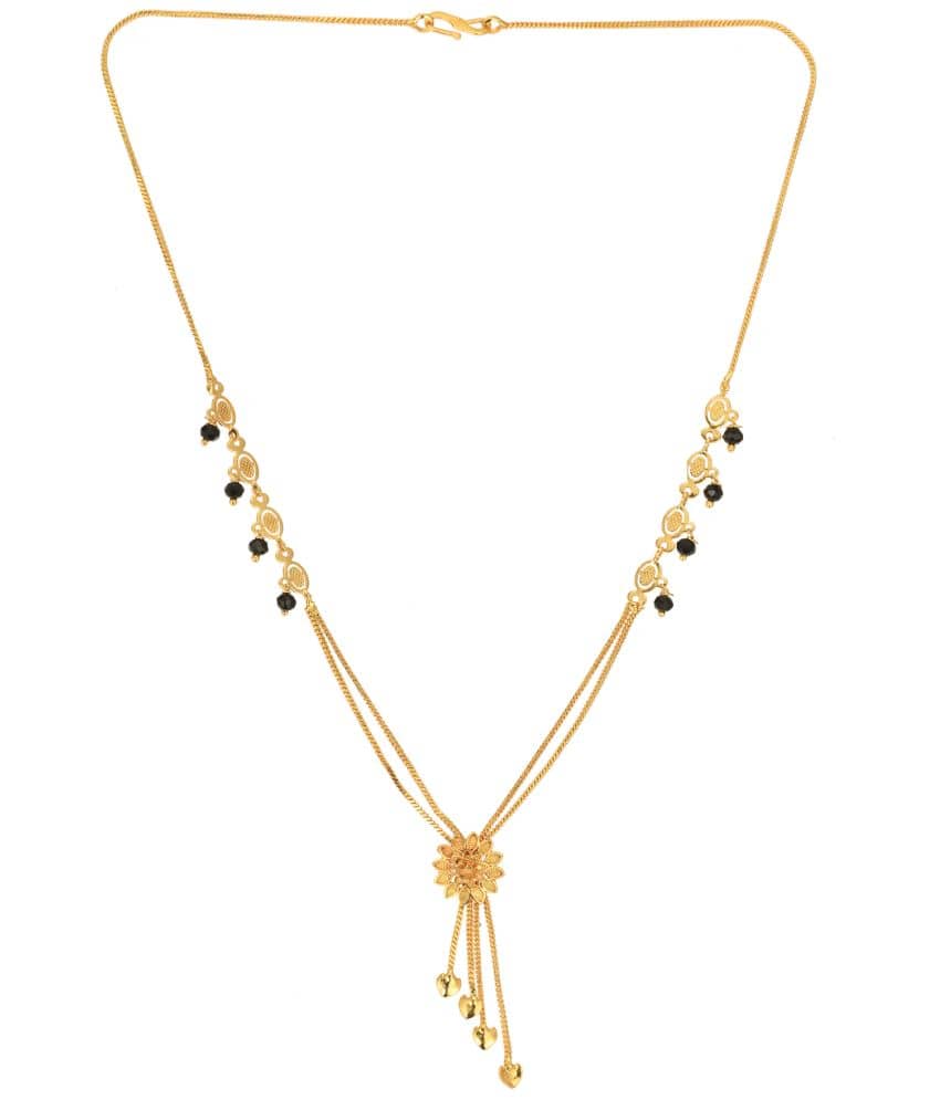 AanyaCentric Golden Mangalsutra ( Pack of 1 )
