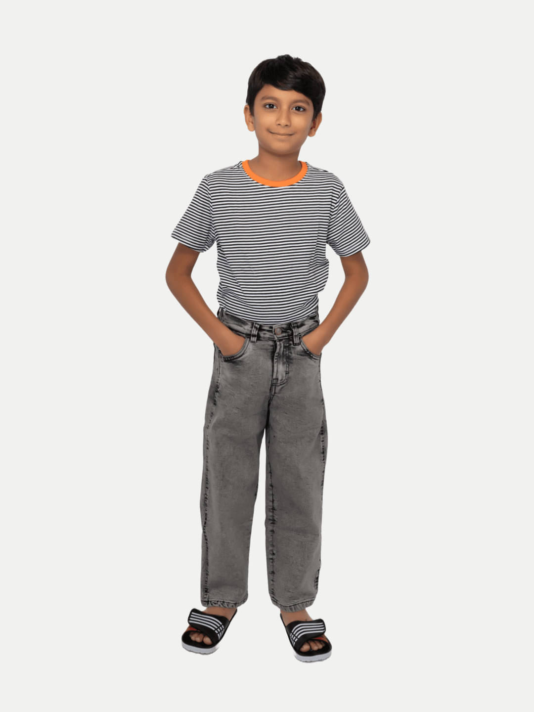     			Radprix Pack of 1 Boys Cotton Blend Jeans ( Gray )