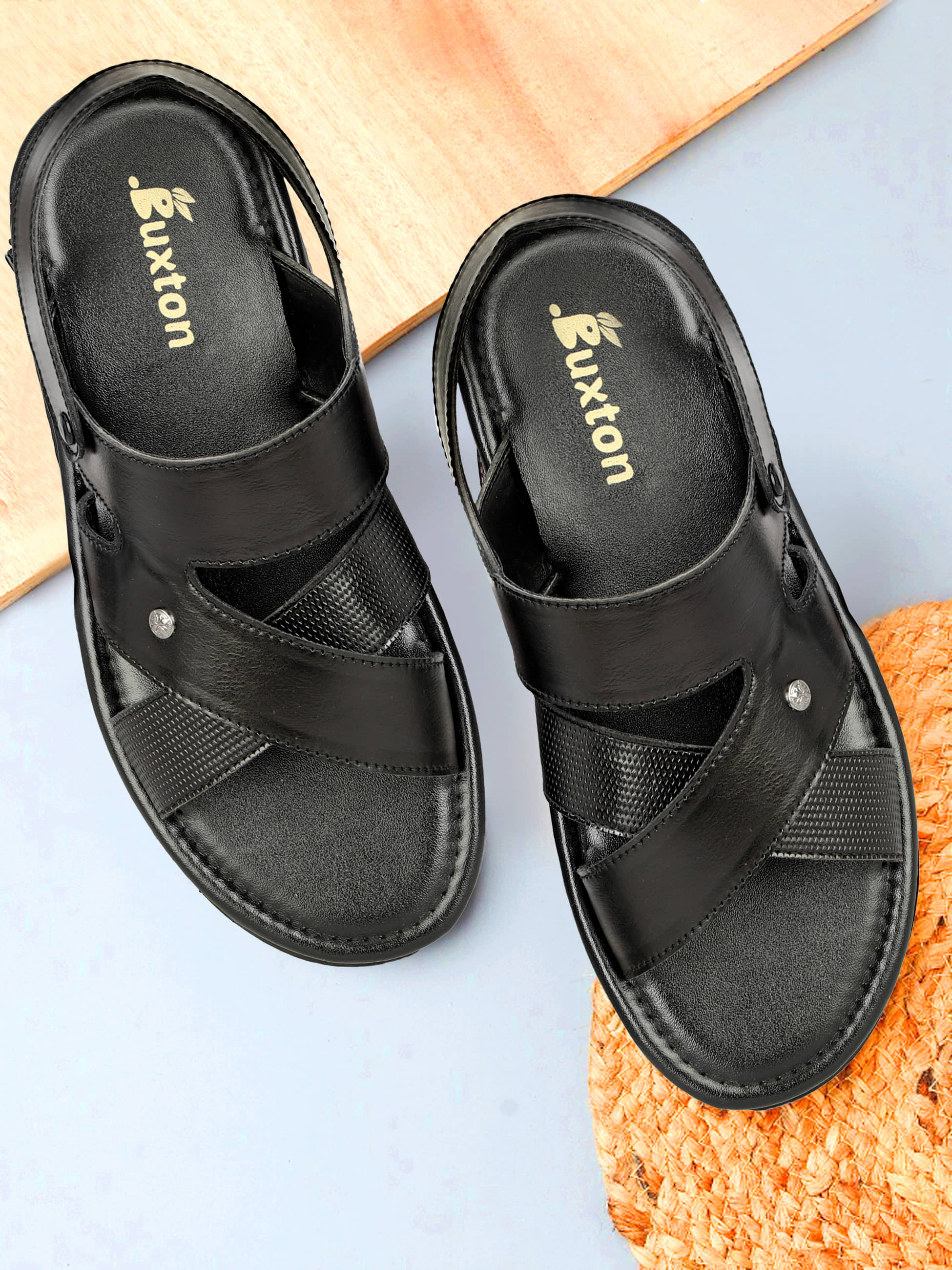 Buxton - Black Men's Sandals