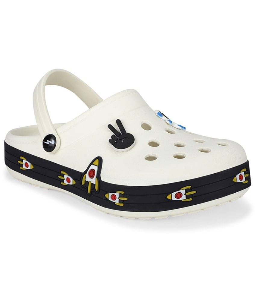     			Campus - Off White Boy's Clogs ( 1 Pair )