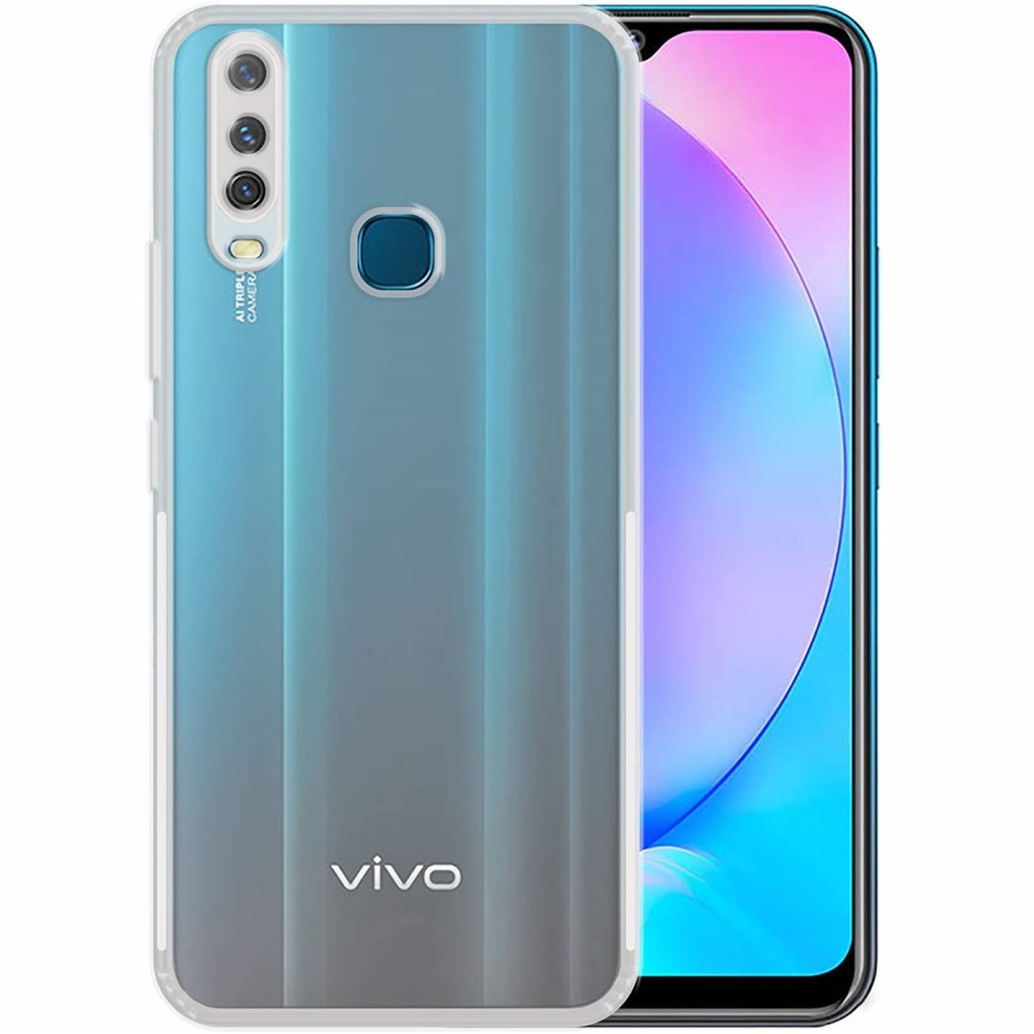     			Case Vault Covers Silicon Soft cases Compatible For Silicon Vivo Y19 ( Pack of 1 )