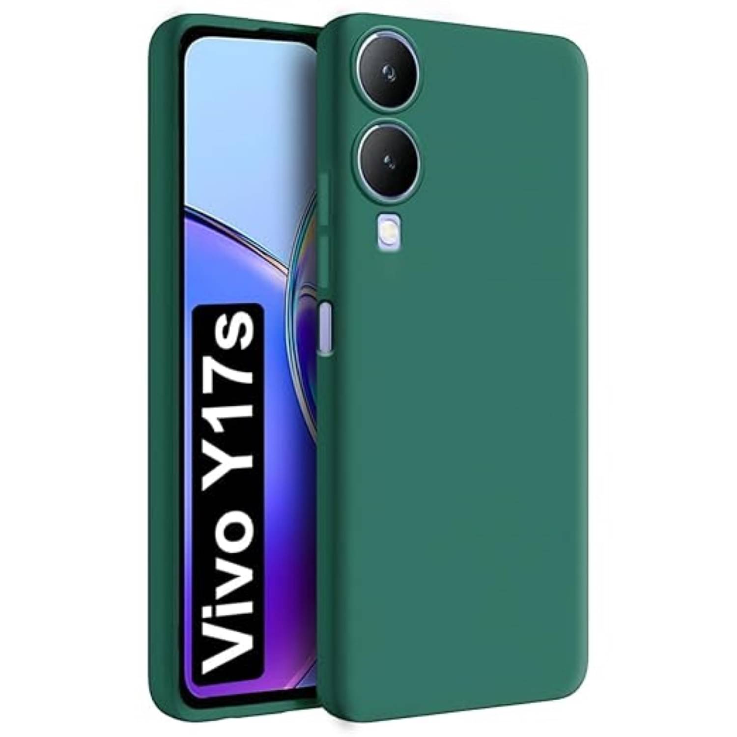     			Case Vault Covers Silicon Soft cases Compatible For Silicon Vivo Y17s 4G ( Pack of 1 )