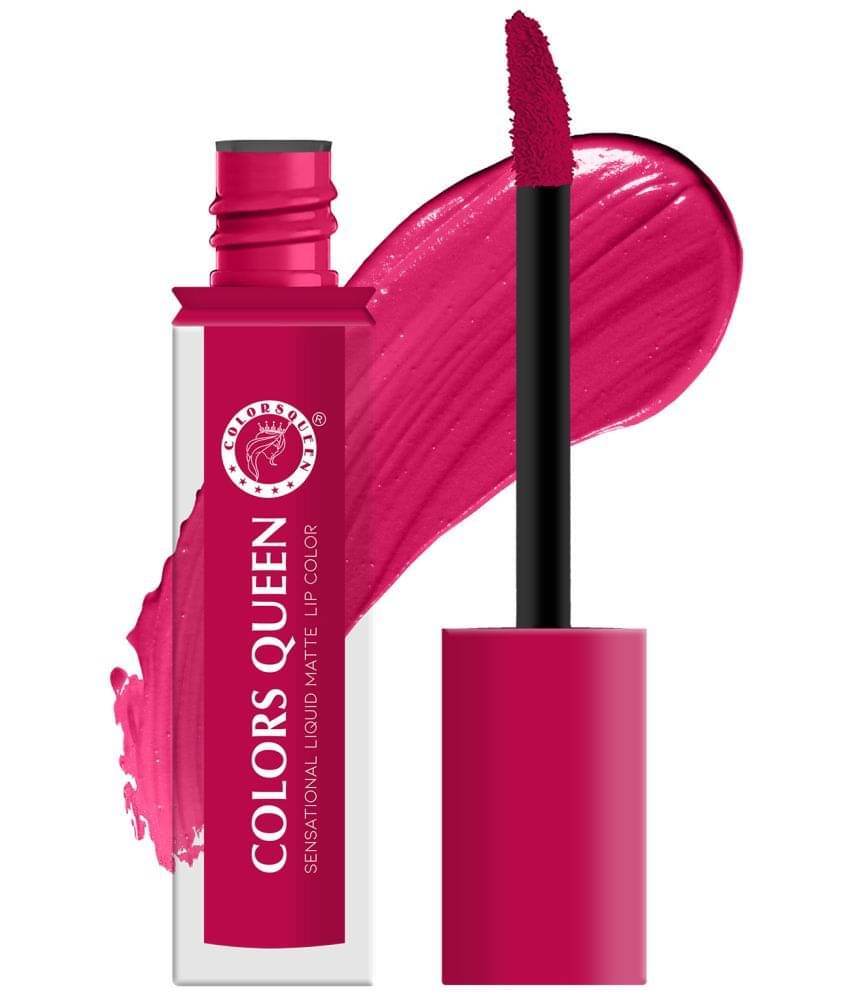     			Colors Queen Sensational Liquid Matte Lipstick 7g, Hot Pink (Shade -15)