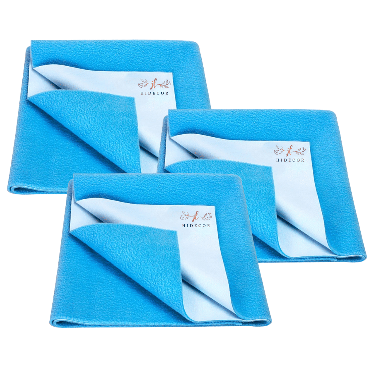 HIDECOR Pink Laminated Bed Protector Sheet ( Pack of 3 )