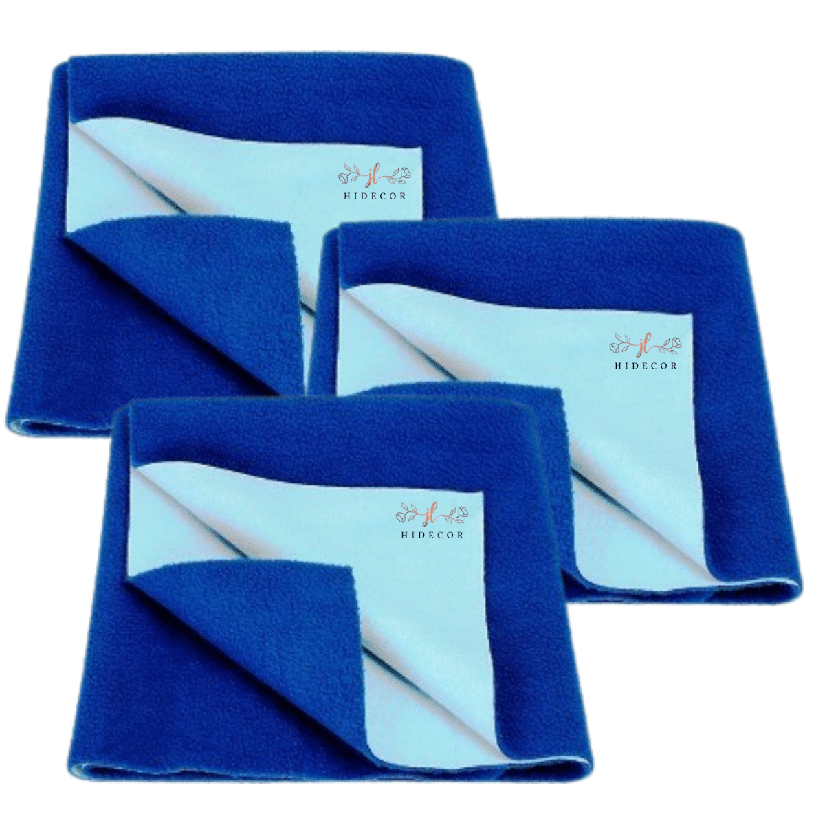     			HIDECOR Multi-Colour Laminated Bed Protector Sheet ( Pack of 3 )