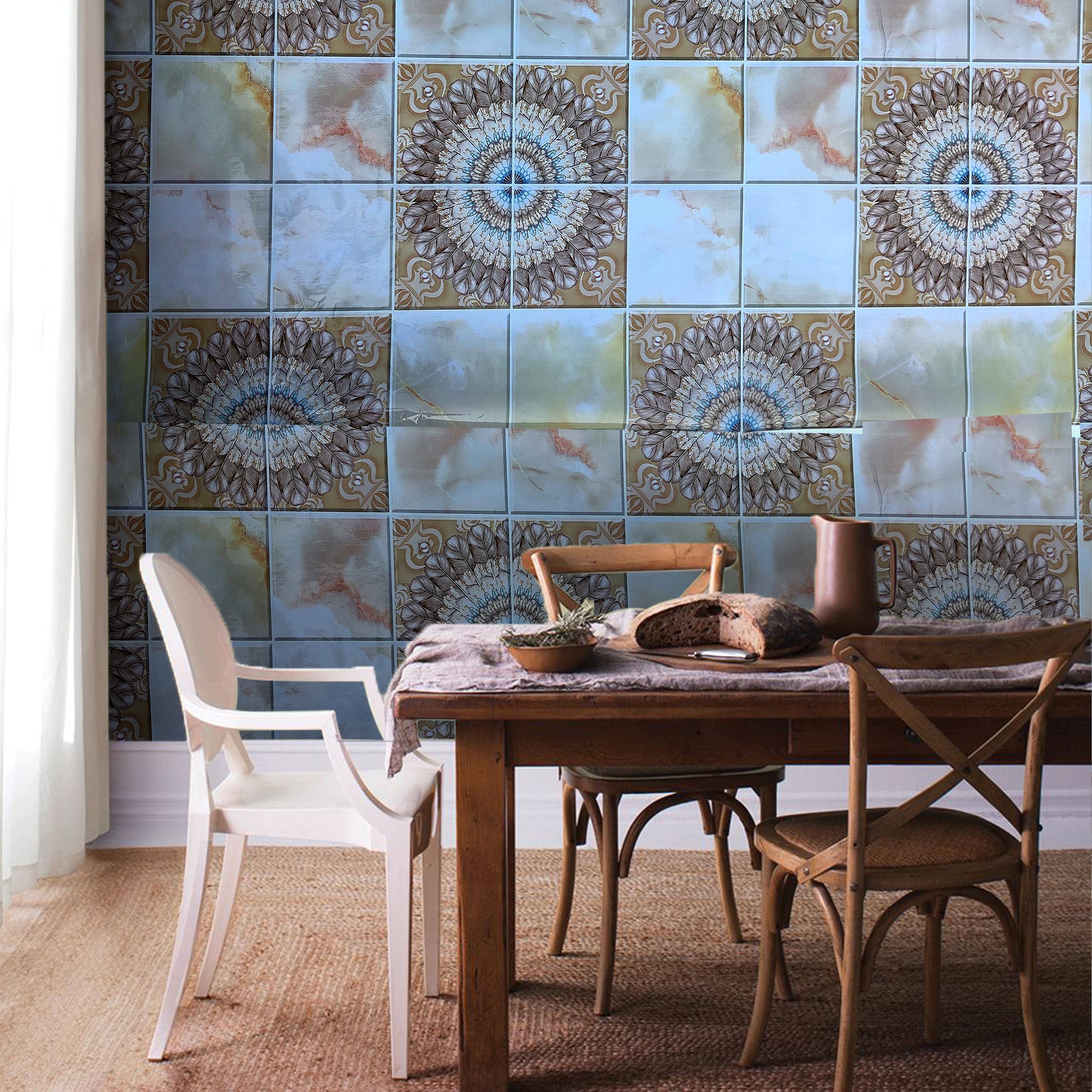 Jaamso Royals Abstract Wallpaper ( 60 x 200 ) cm ( Pack of 1 )