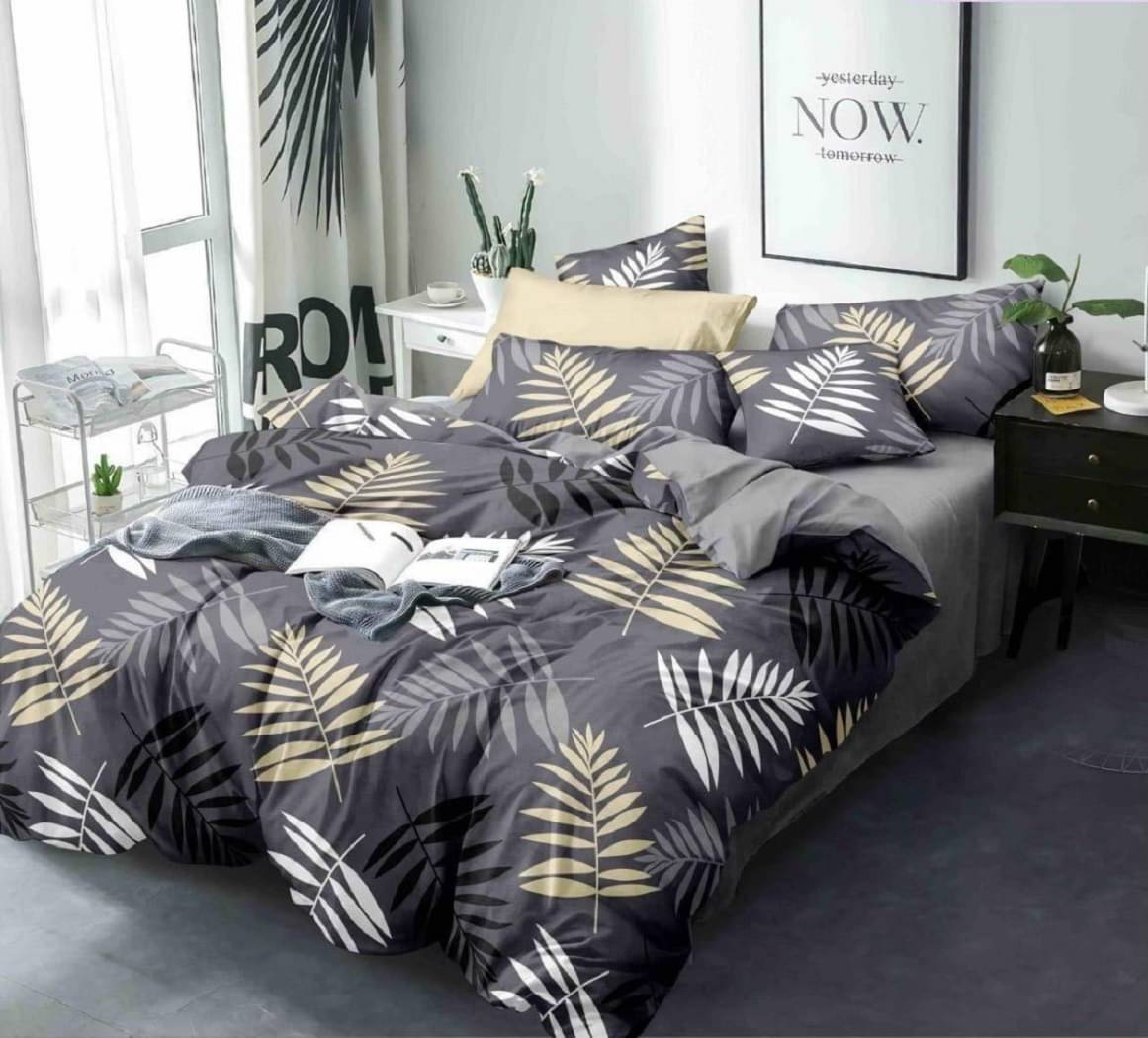     			Neekshaa Glace Cotton 1 Double Bedsheet with 2 Pillow Covers ( Gray )