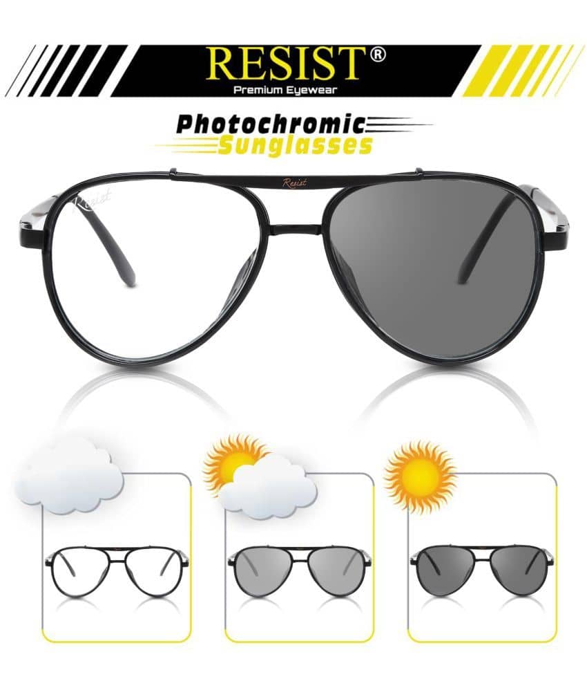 RESIST EYEWEAR Black Pilot Sunglasses ( Pack of 1 ) - Sunglasses | Buy online on ZillyBuy