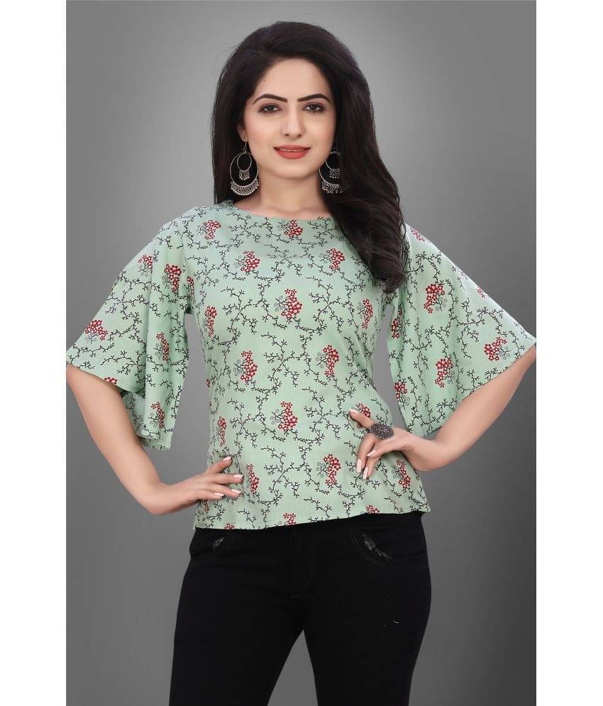 SUR-T Women's Viscose Regular Top ( Green )     			SUR-T Women's Viscose Regular Top ( Green )