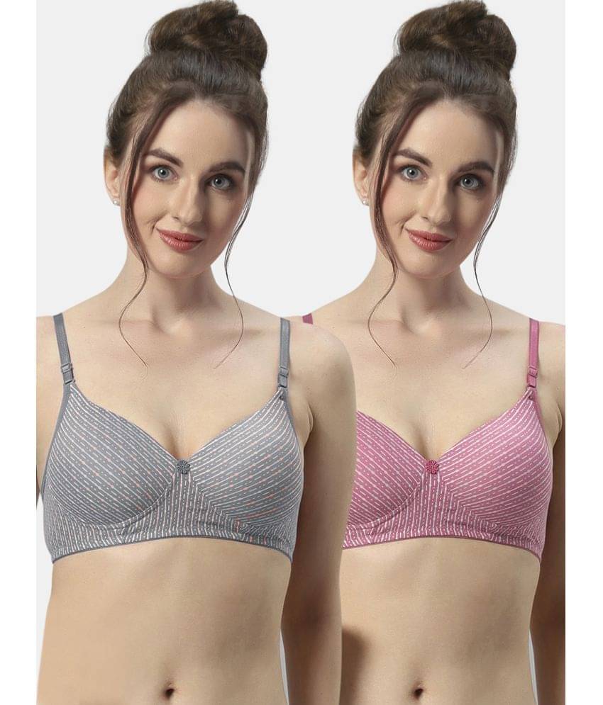 Sonari Pack of 2 Polyester Lightly Padded Women's T-Shirt Bra ( Multicolor ) maggigreyrose Sonari Pack of 2 Polyester Lightly Padded Women's T-Shirt Bra ( Multicolor ) maggigreyrose