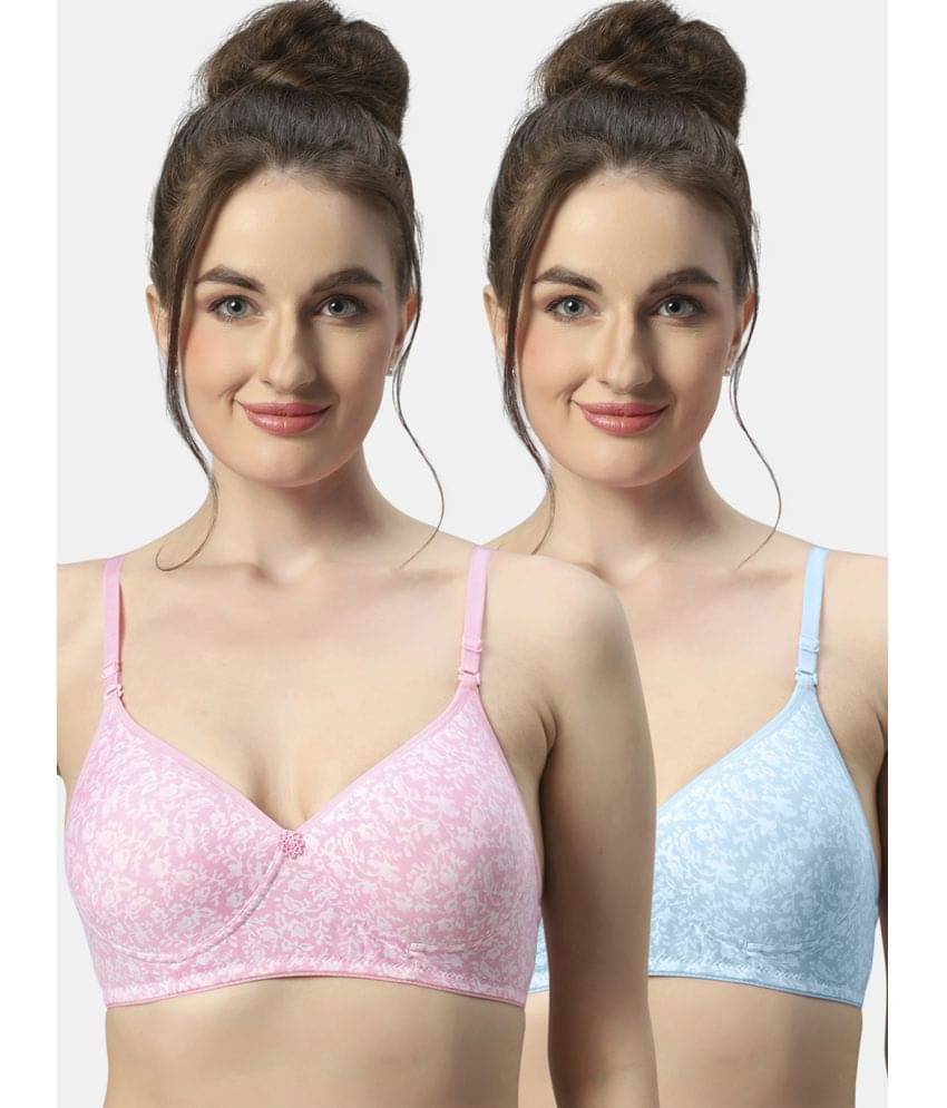     			Sonari Pack of 2 Polyester Lightly Padded Women's T-Shirt Bra ( Multicolor ) melodypinksky
