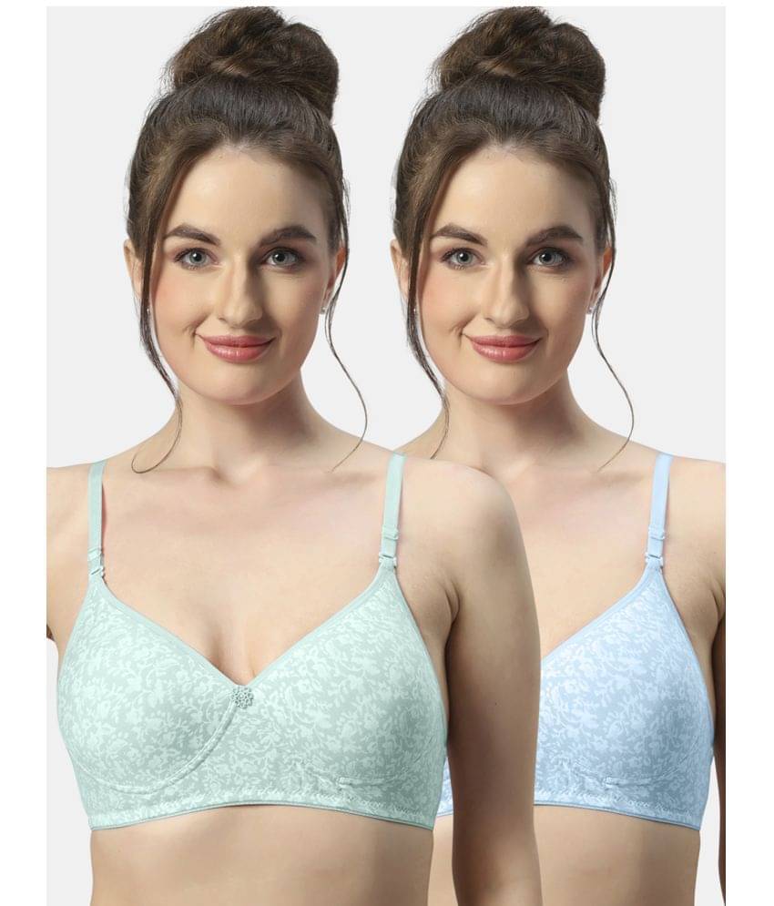 Sonari Pack of 2 Polyester Lightly Padded Women's T-Shirt Bra ( Multicolor ) melodypistasky Sonari Pack of 2 Polyester Lightly Padded Women's T-Shirt Bra ( Multicolor ) melodypistasky