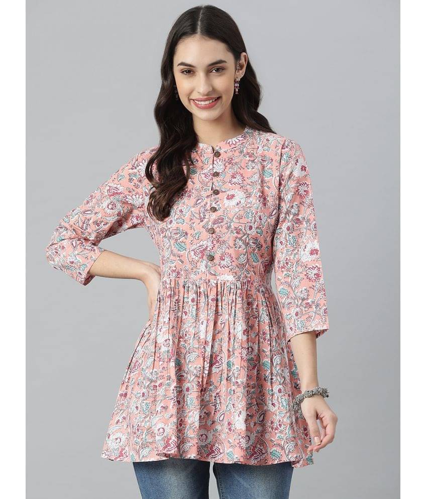 Stylum Women's Cotton A-Line Top ( Pink ) Stylum Women's Cotton A-Line Top ( Pink )