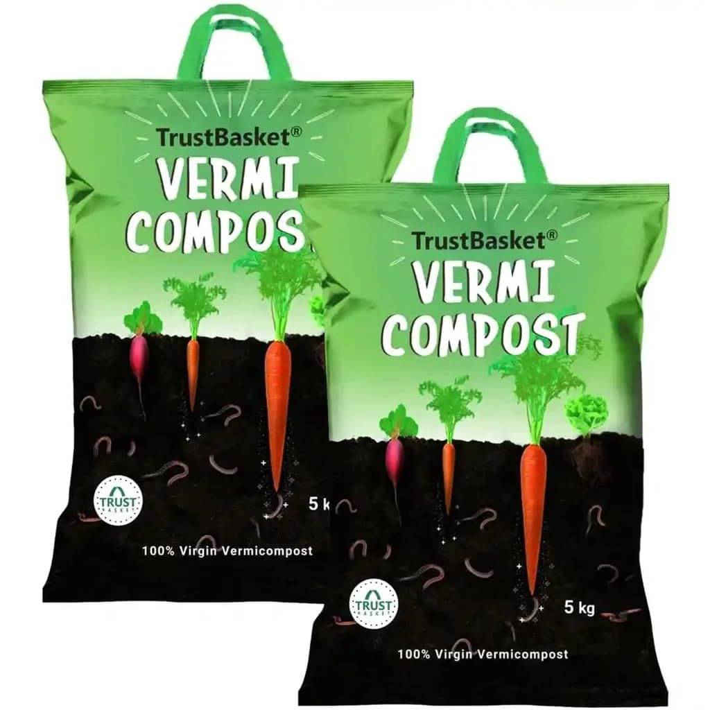     			TrustBasket Organic Vermicompost Fertilizer Manure for Plants - 10 KG
