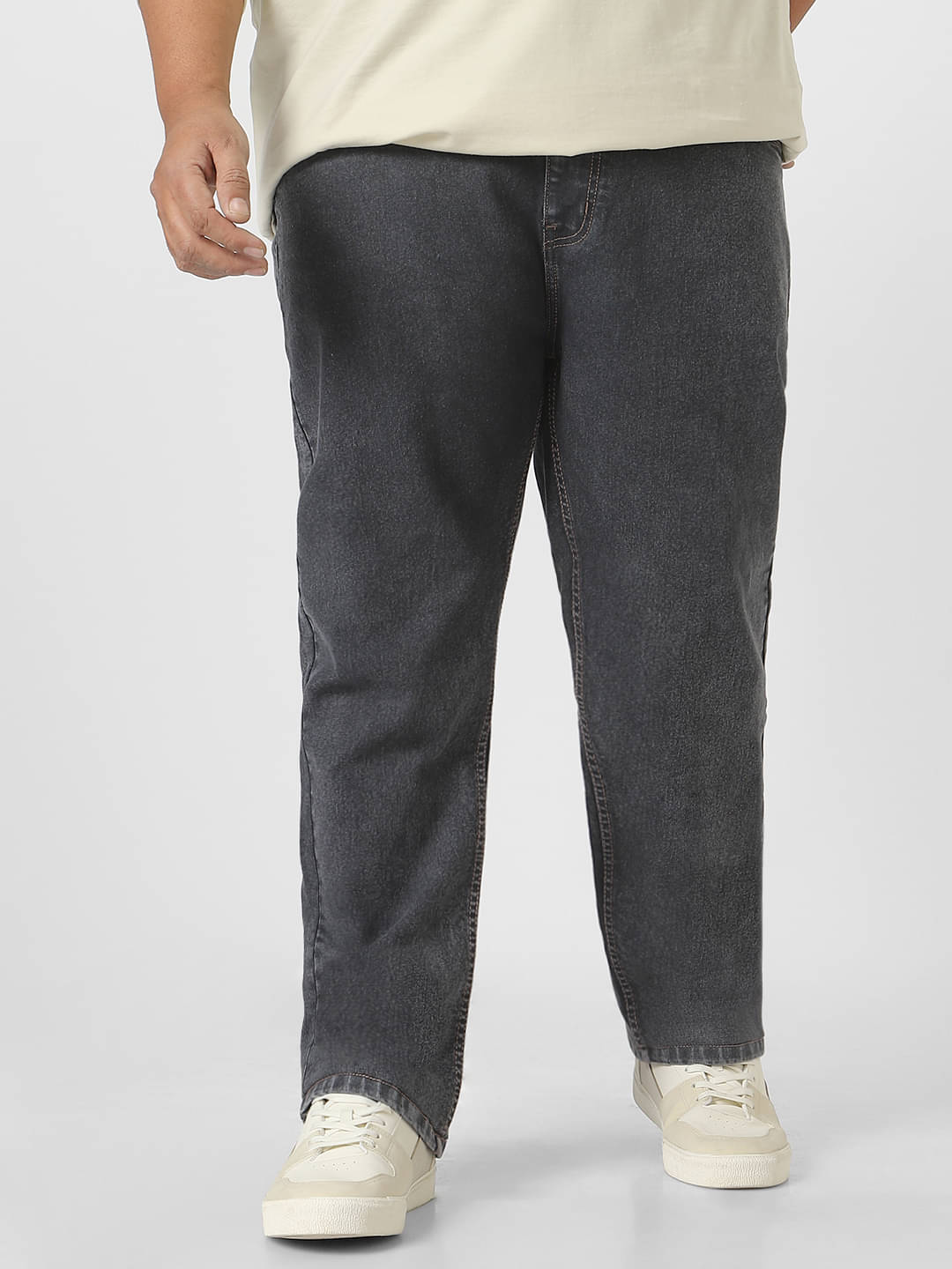     			Urbano Plus Regular Fit Washed Men's Jeans - Dark Grey ( Pack of 1 )
