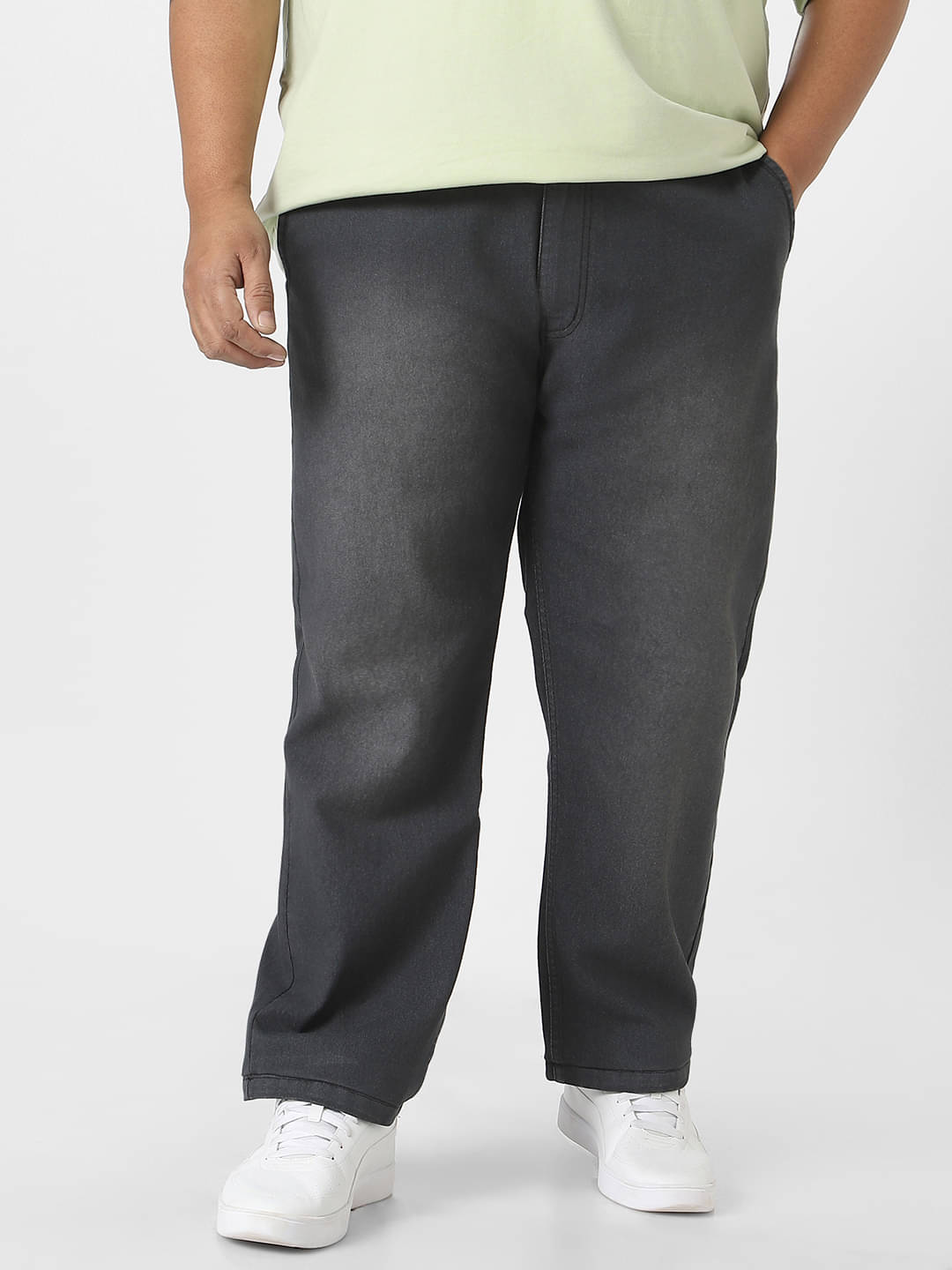 Urbano Plus Regular Fit Washed Men's Jeans - Dark Grey ( Pack of 1 ) Urbano Plus Regular Fit Washed Men's Jeans - Dark Grey ( Pack of 1 )