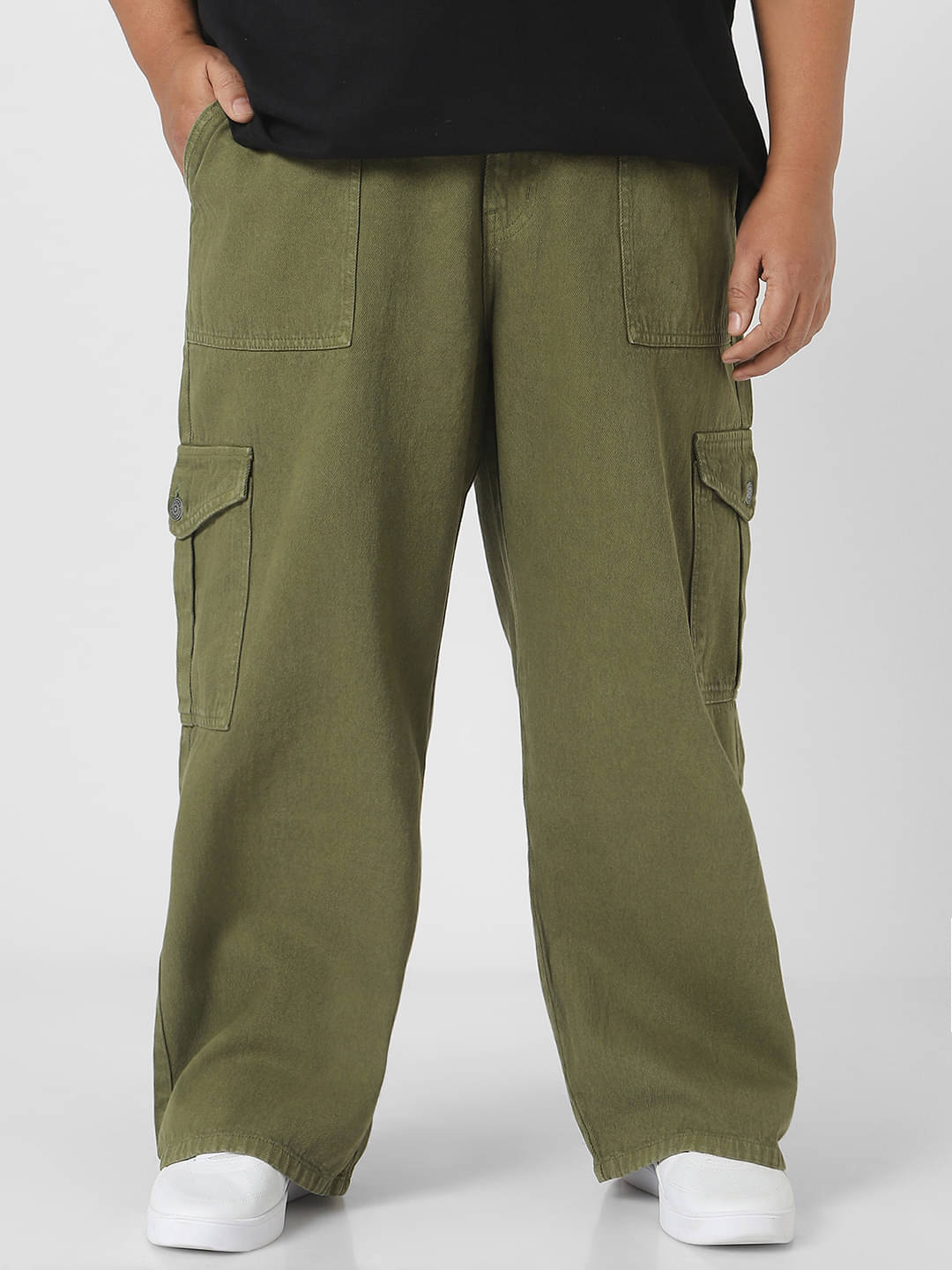 Urbano Plus Relaxed Basic Men's Jeans - Olive Green ( Pack of 1 ) Urbano Plus Relaxed Basic Men's Jeans - Olive Green ( Pack of 1 )