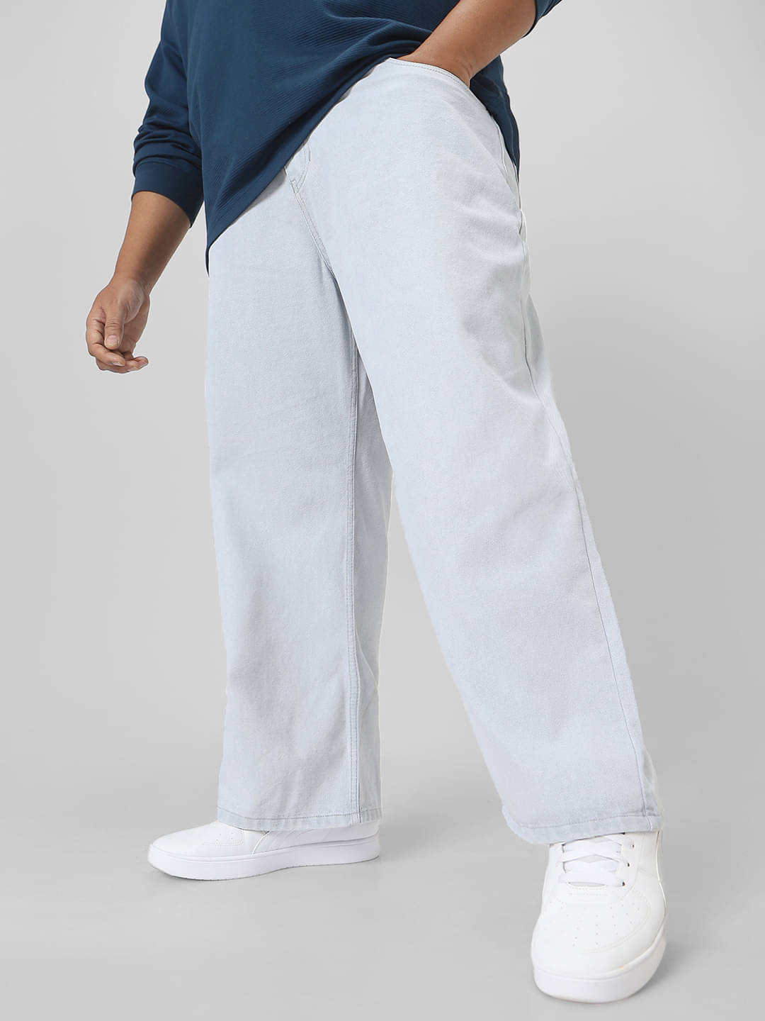     			Urbano Plus Relaxed Basic Men's Jeans - Grey Melange ( Pack of 1 )