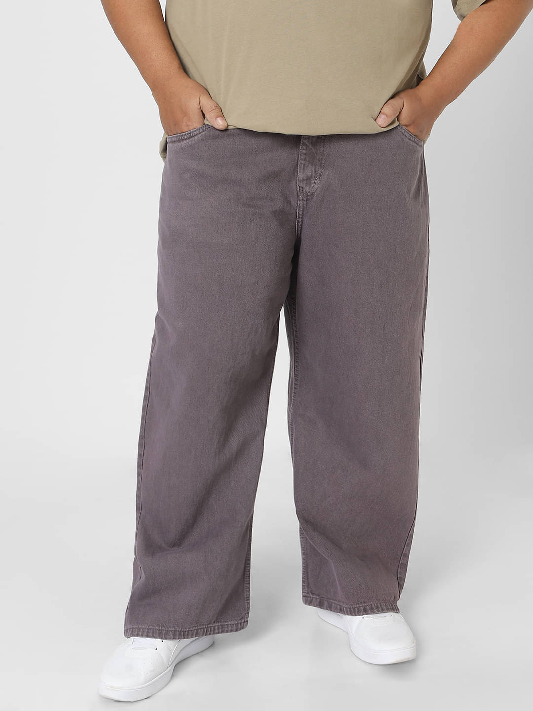 Urbano Plus Relaxed Basic Men's Jeans - Purple ( Pack of 1 ) Urbano Plus Relaxed Basic Men's Jeans - Purple ( Pack of 1 )
