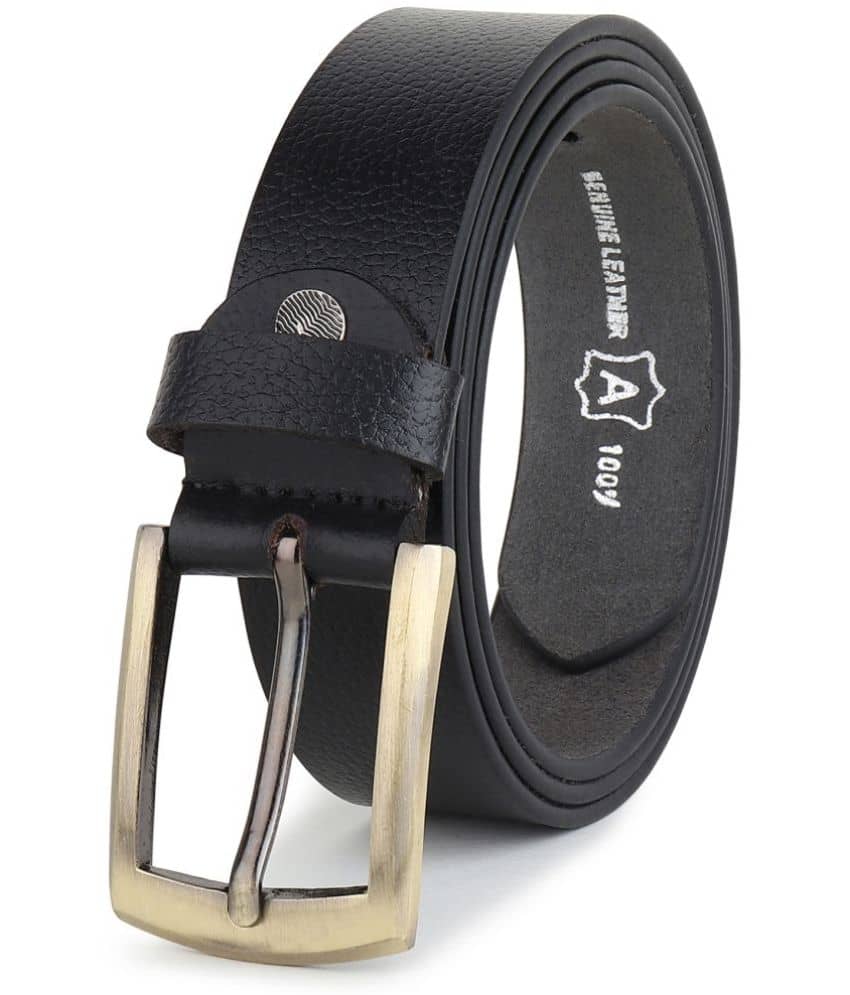 WARCKS - Black 100% Leather Men's Formal Belt ( Pack of 1 )