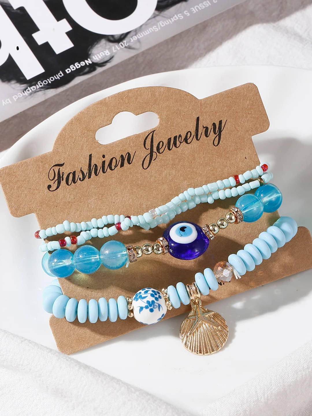 YOUBELLA Blue Charm Bracelet ( Pack of 1 ) YOUBELLA Blue Charm Bracelet ( Pack of 1 )