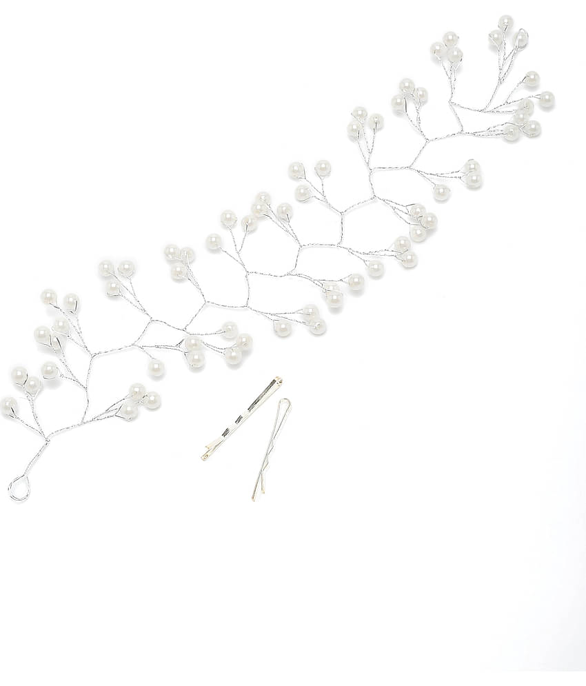 YOUBELLA White Girls Tiaras ( Pack of 1 )