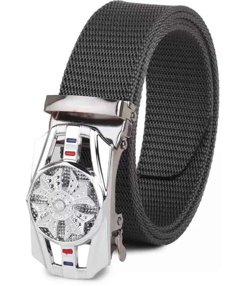 Clock21 - Gray Nylon Men's Casual Belt ( Pack of 1 )