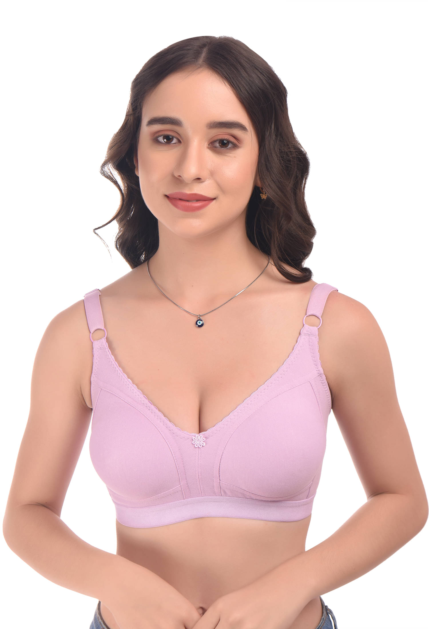     			Elina Cotton Non Padded Women's Everyday Bra ( Purple ) RM-DOLO-BR-PURPLE