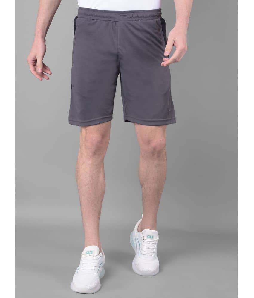 Force NXT Grey Polyester Men's Gym Shorts ( Pack of 1 ) - Shorts | Buy online on ZillyBuy
