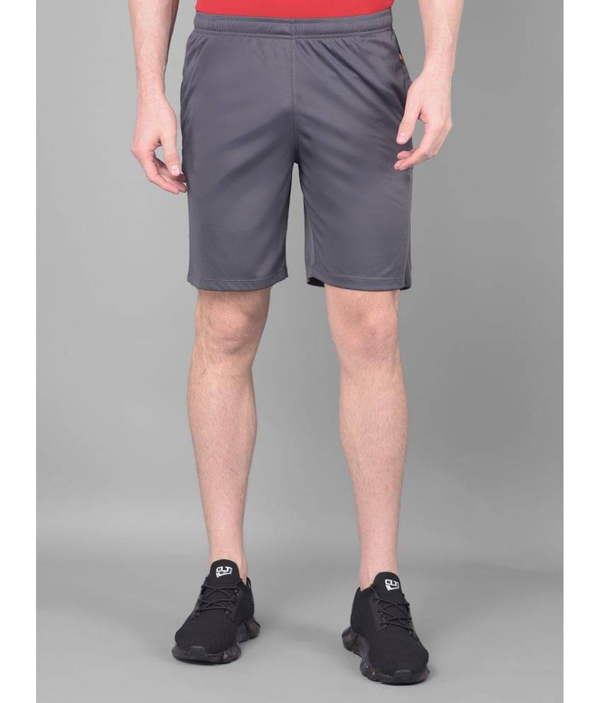 Force NXT Grey Polyester Men's Gym Shorts ( Pack of 1 ) Force NXT Grey Polyester Men's Gym Shorts ( Pack of 1 )