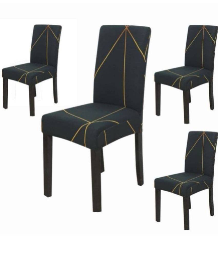     			House Of Quirk 1 Seater Polyester Chair Cover ( Pack of 4 )