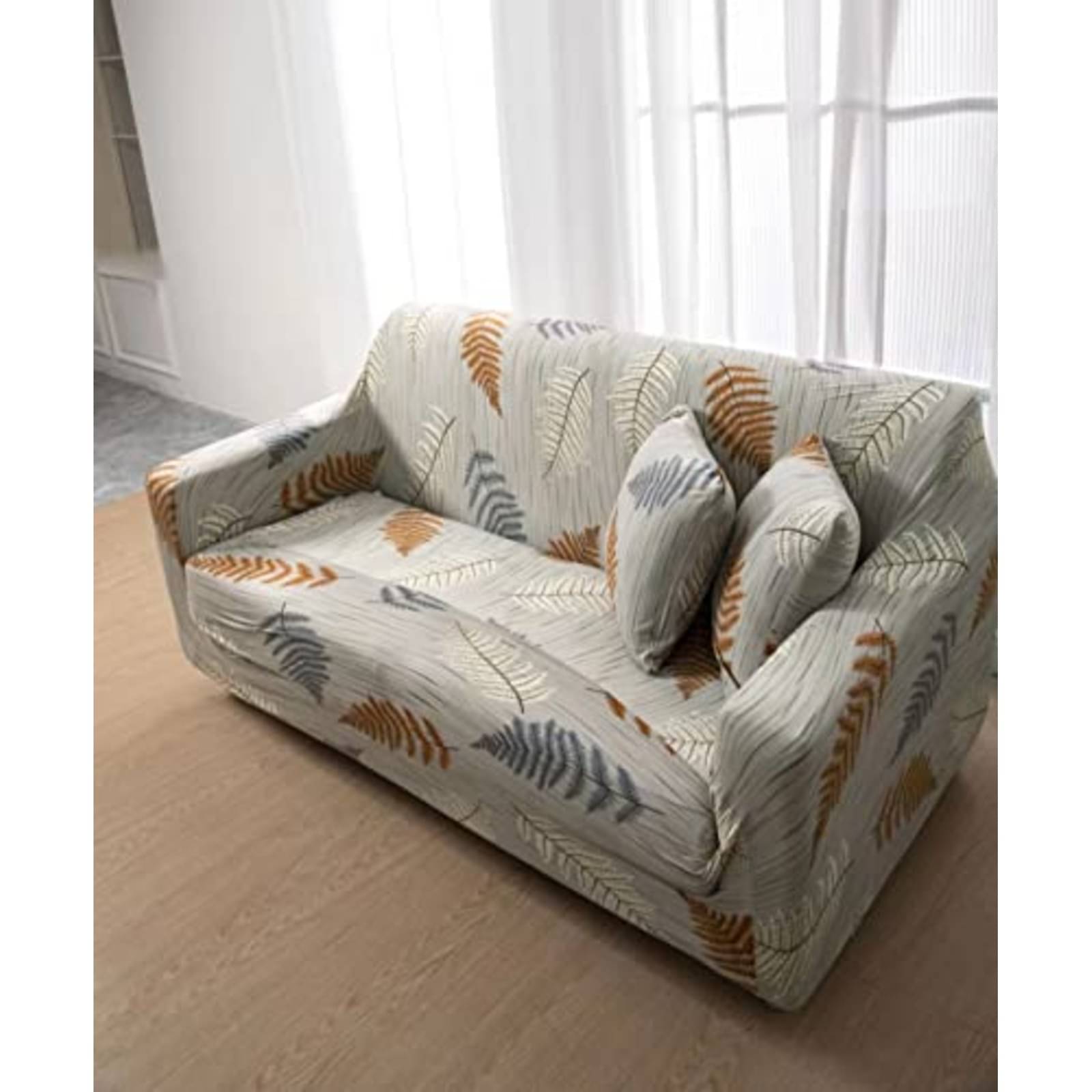     			House Of Quirk 1 Seater Polyester Sofa Cover ( Pack of 1 )