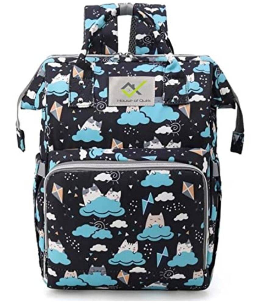     			House Of Quirk Black Diaper Bags ( 1 Pc )