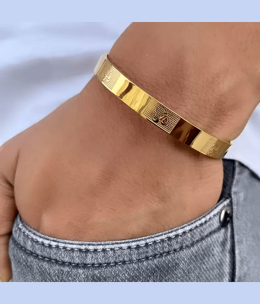 MGSV Gold Kada ( Pack of 1 ) - Bangles & Bracelets | Buy online on ZillyBuy