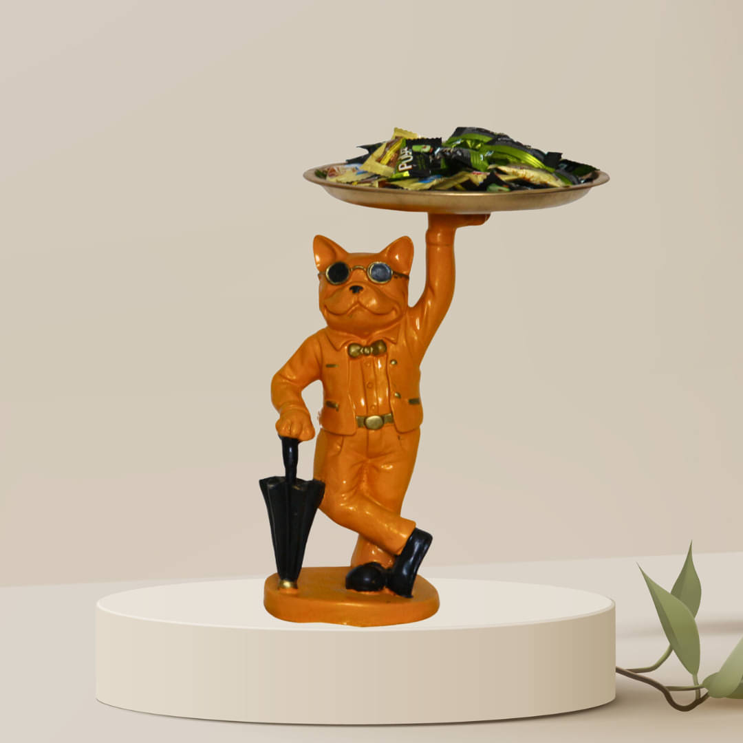    			Miss Peach Animal Showpiece 26 cm - Pack of 1