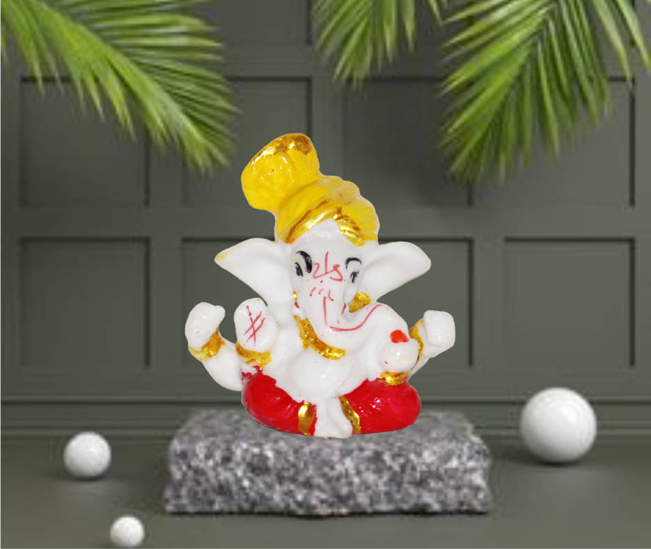     			Miss Peach Backflow Ganesha Showpiece 9.5 cm - Pack of 1
