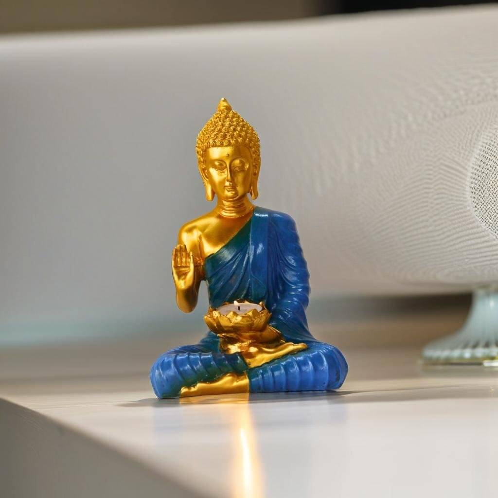 Miss Peach Palm Buddha Showpiece 25 cm - Pack of 1 Miss Peach Palm Buddha Showpiece 25 cm - Pack of 1