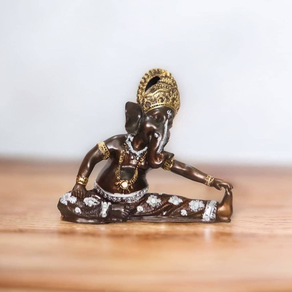 Miss Peach Palm Ganesha Showpiece 21 cm - Pack of 1 Miss Peach Palm Ganesha Showpiece 21 cm - Pack of 1